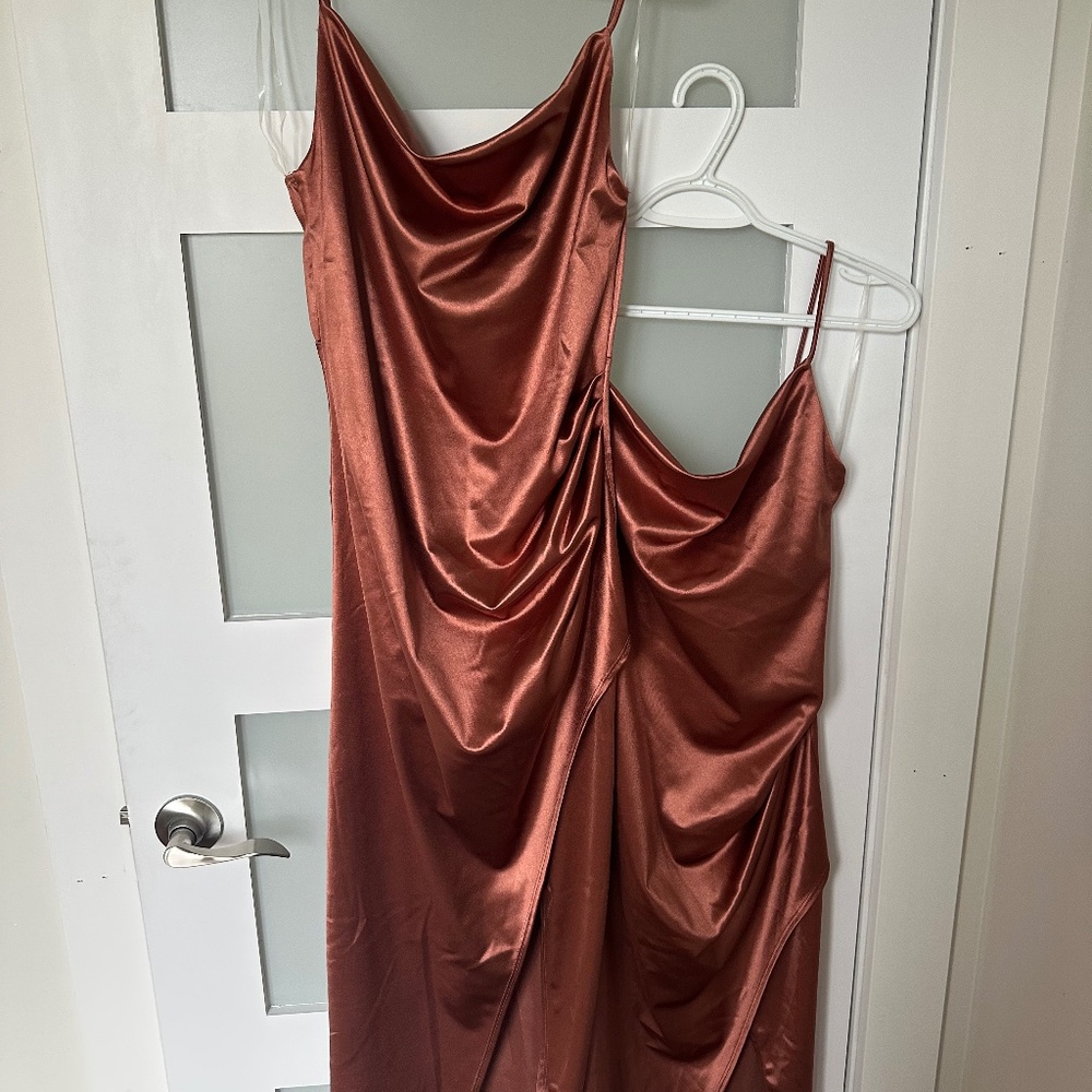 Rose Gold Satin Dresses